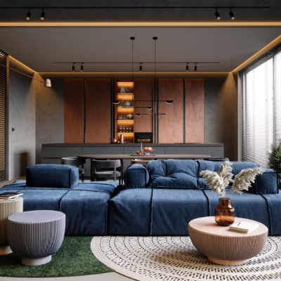 Lri 40 Blue Couch Living Rooms With Tips And Ideas To Design Around The Color 870x540
